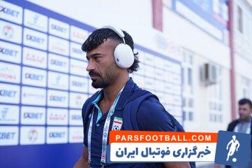 رامین رضاییان مدافع استقلال و تیم ملی فوتبال ایران در سوگ دایی خود