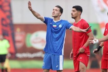 مهدی قائدی بازیکن تیم امید آبی‌ها در اردوی استقلال