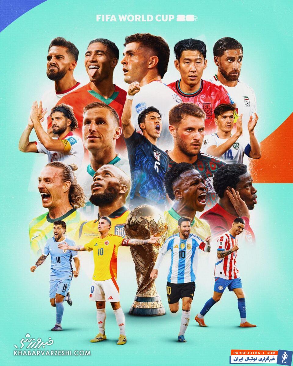 جهانبخش کنار مسی، وینیسیوس و اشرف حکیمی!/ تصویری که با کاپیتان تیم ملی ایران جهانی شد +عکس