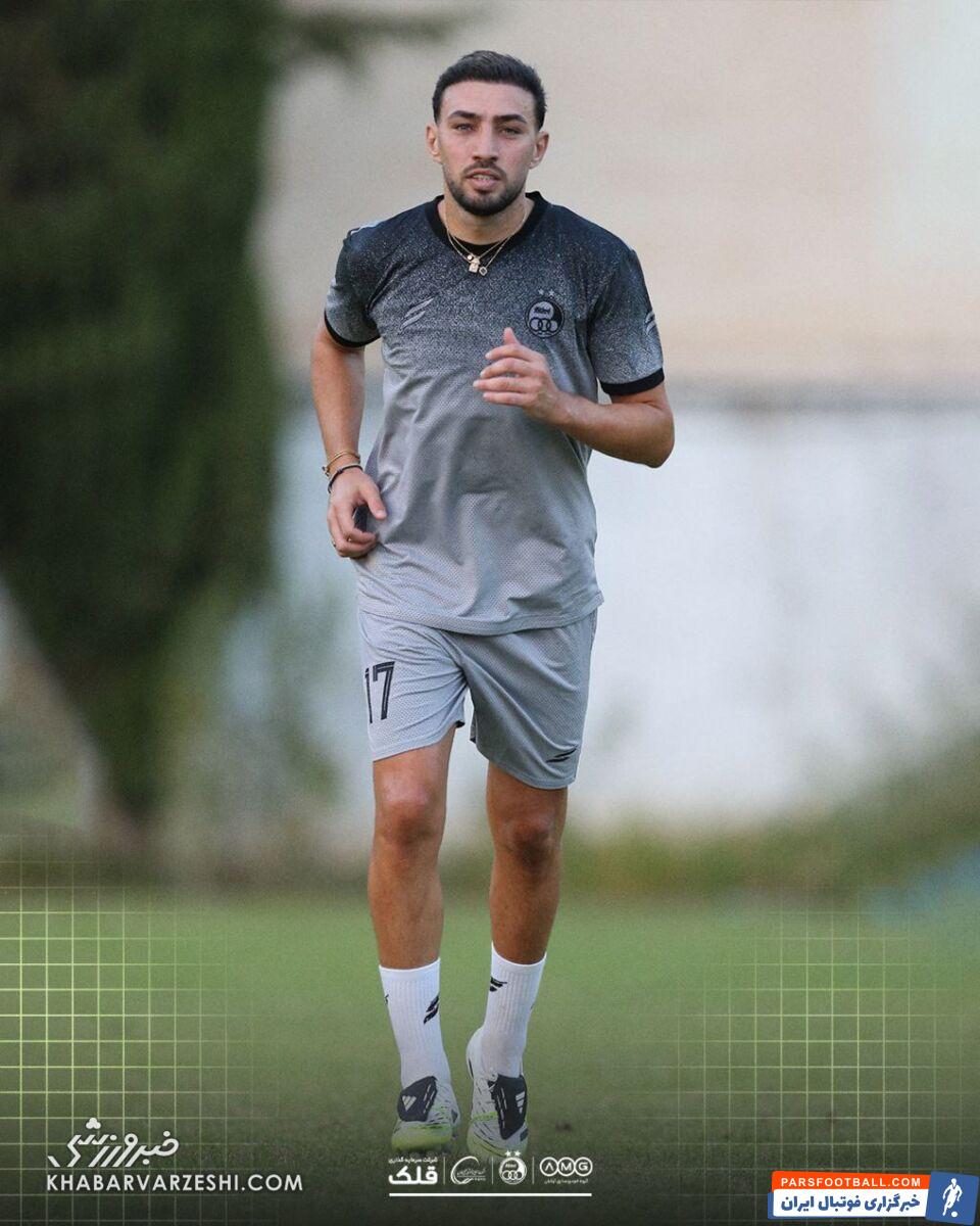 صحبت خصوصی ساپینتو با منیر الحدادی/ فریم به فریم با اولین حضور ستاره جدید در جمع استقلالیها +عکس