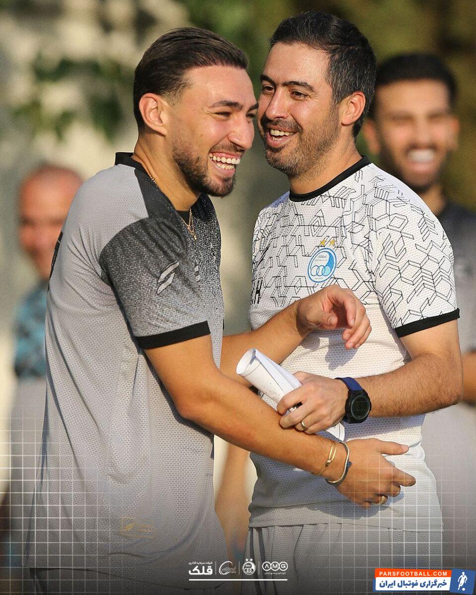 عکس| سوژه شدن اکسسوری و زیورآلات منیر الحدادی در تمرین استقلال!