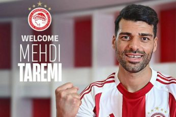 پیراهن شماره ۹۹ برای مهدی طارمی در تیم فوتبال المپیاکوس