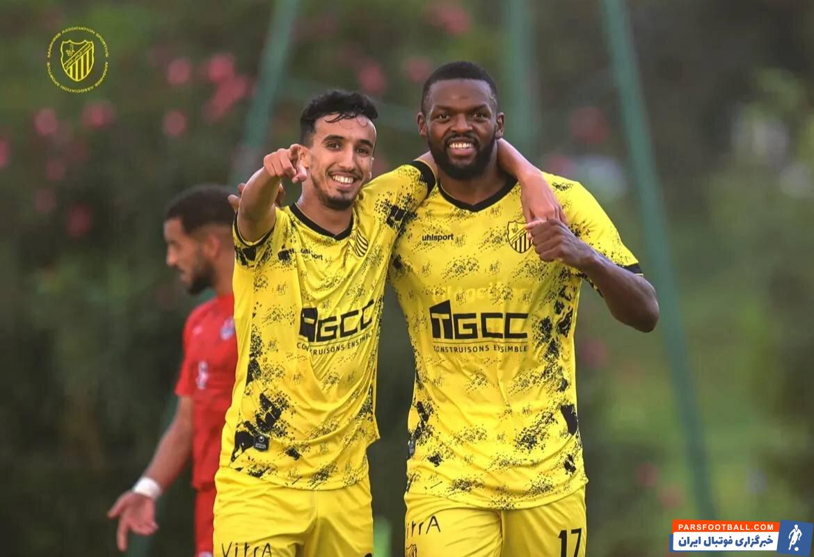 کوین یامگا ستاره فرانسوی المغرب بدون عینک در برابر الفتح گلزنی کرد