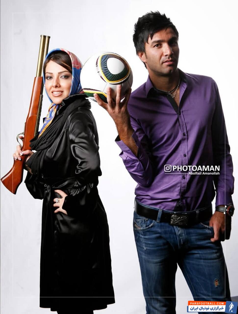 تصویر جالبی از جواد نکونام سرمربی پیشین استقلال در کنار لیلا اوتادی