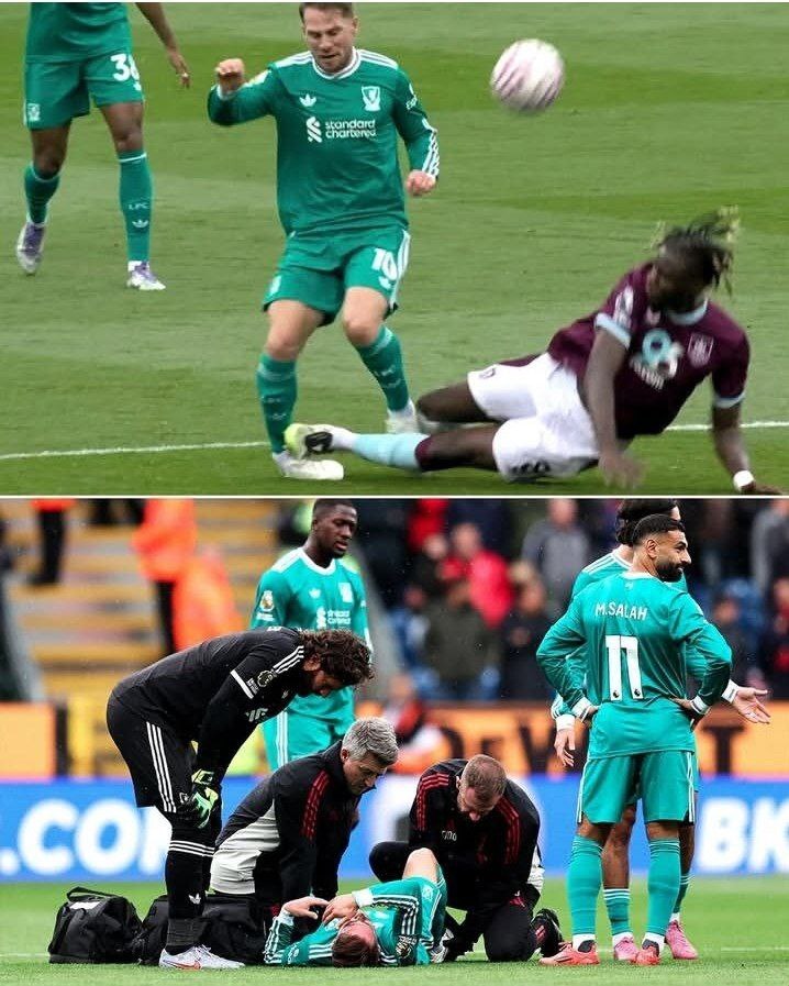 عکس: مصدومیت دلخراش مک‌آلیستر در بازی مقابل برنلی