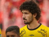 مصدومیت وحدت حنانوف بازیکن سپاهان در بازی مقابل خیبر