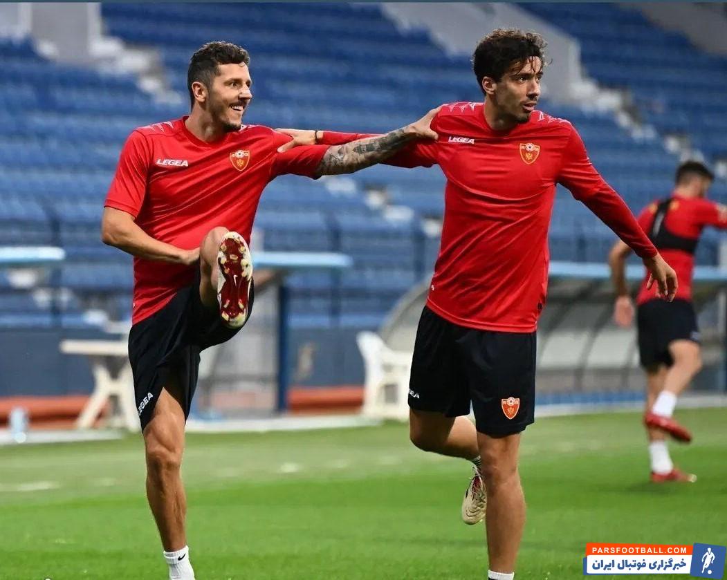 انگیزه بالای مارکو باکیچ، هافبک جدید پرسپولیس در تمرین تیم ملی مونتهنگرو