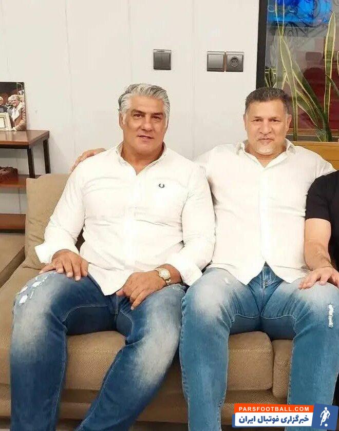 علی دایی با علیرضا حیدری اسطوره کشتی ایران ملاقات کرد