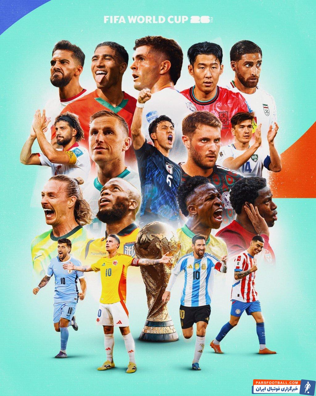 فیفا پوستری برای تیم های صعود کننده به جام جهانی منتشر کرد