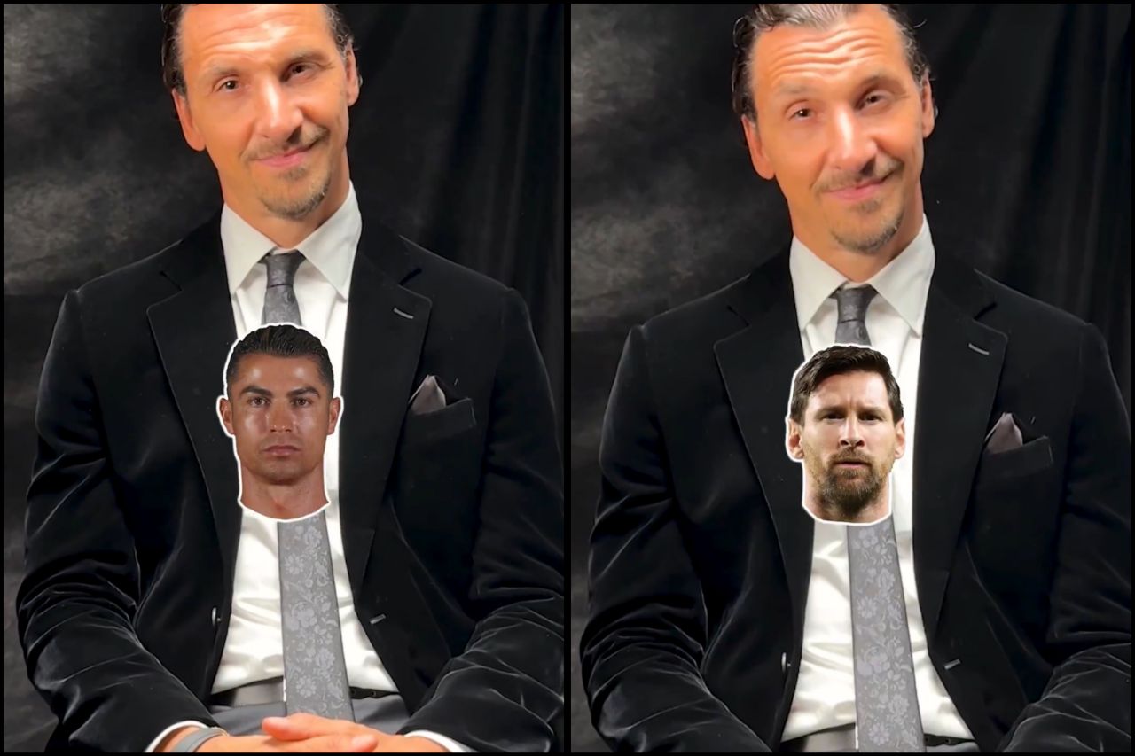 زلاتان بازیکن برتر را از میان خودش، رونالدو و مسی انتخاب کرد