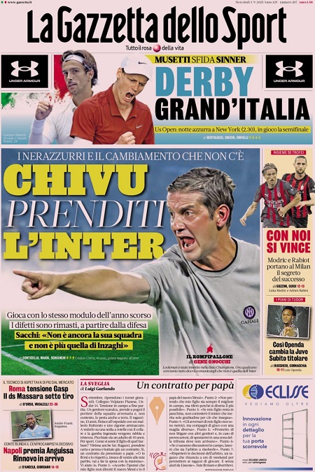 گاتزتا دلو اسپورت - 3 سپتامبر 2025