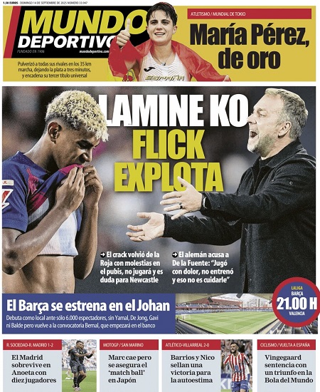 موندو دپورتیوو - 14 سپتامبر 2025