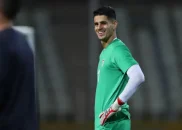 سید پیام نیازمند، احمد گوهری و نیما میرزازاد با آلین دینکا، مربی گلرهای تیم ملی