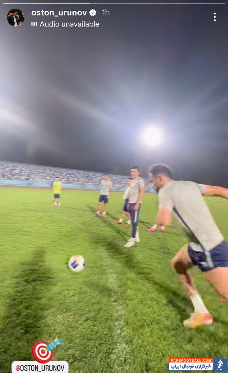 امادگی کامل اوستون اورونوف بازیکن ازبکستان برای تقابل با تیم ملی ایران در فینال کافا