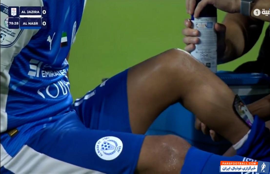 مصدومیت مهدی قایدی ستاره النصر در دیدار برابر الجزیره