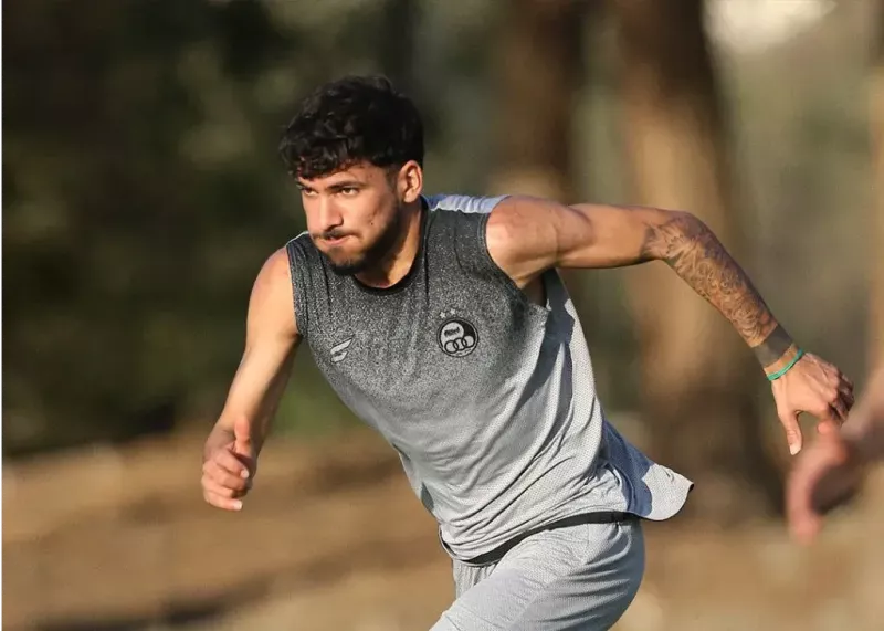 اسماعیل قلی‌زاده با انگیزه بالا آماده فرصت حضور در ترکیب استقلال در وینگر چپ