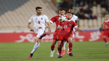 مراسم پیش از شروع دیدار دوستانه روسیه و ایران در حد بازی های جام جهانی