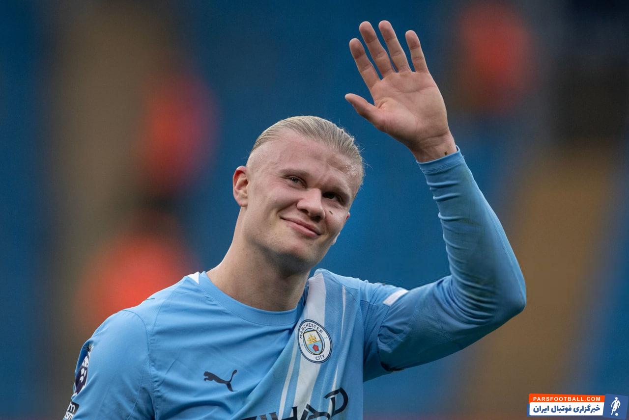 هالند سریع ترین بازیکن در رسیدن به آمار 10 گل زده در لیگ انگلیس با کمترین تعداد بازی