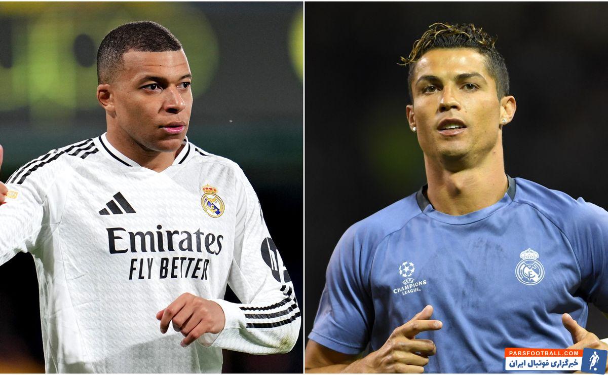 آمار بهتر رونالدو با 70 بازی در رئال مادرید نسبت به امباپه