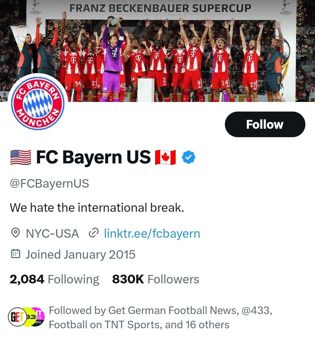 عوض شدن بایوی توییتر بایرن مونیخ با آغاز بازی‌های فیفا دی