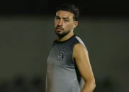 تصویری از منیر الحدادی و مهران احمدی دو بازیکن خلاق خط هافبک استقلال در تمرین