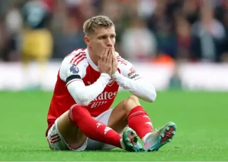 غیبت مارتین اودگارد کاپیتان آرسنال در شش بازی بعدی توپچی ها به علت مصدومیت