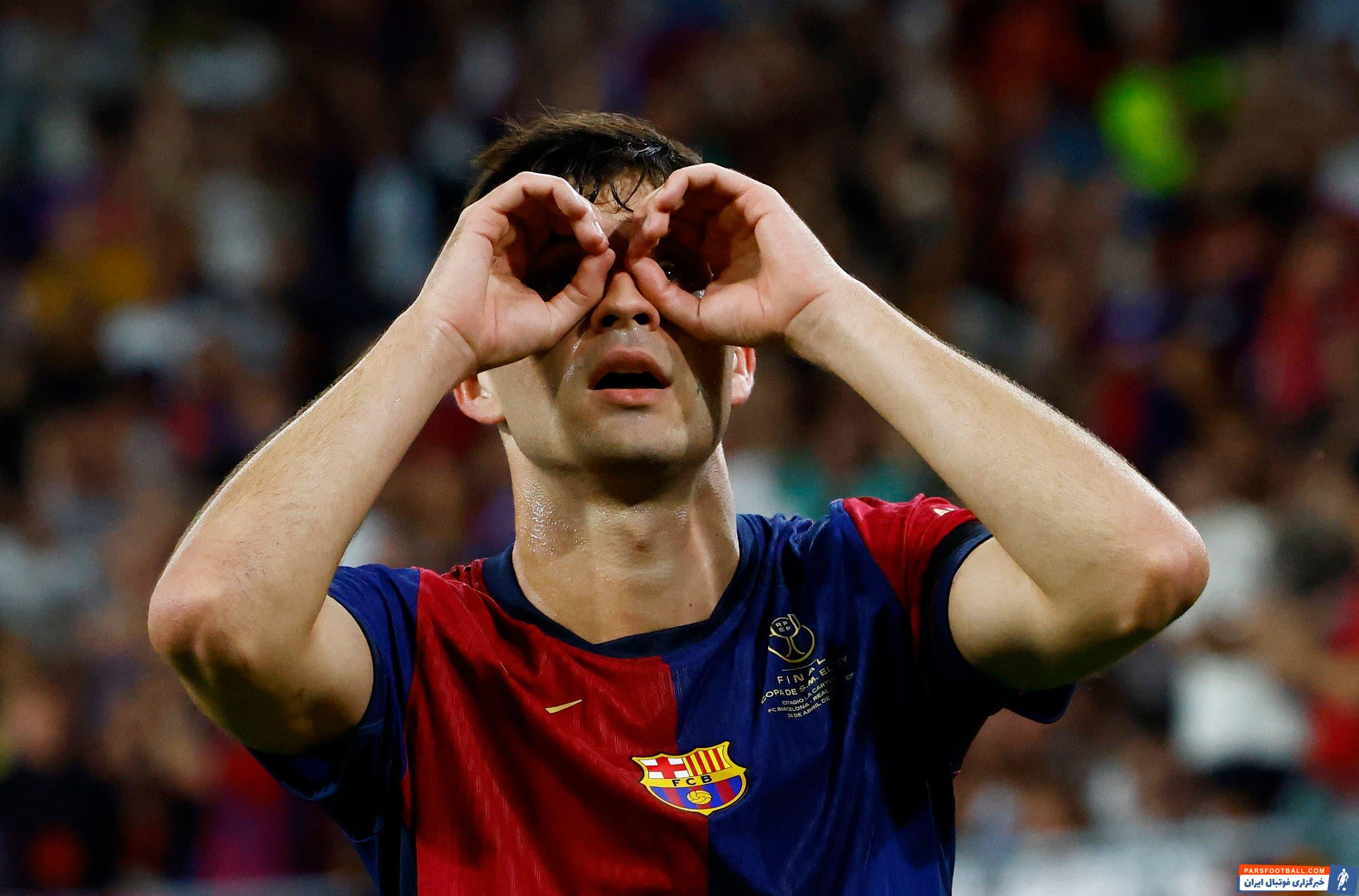 تصویری از واکنش های جالب پدری درون دروازه در تمرین اسپانیا