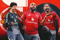 مشت های گره کرده دیوید مویس پس از برد اورتون برابر منچستریونایتد