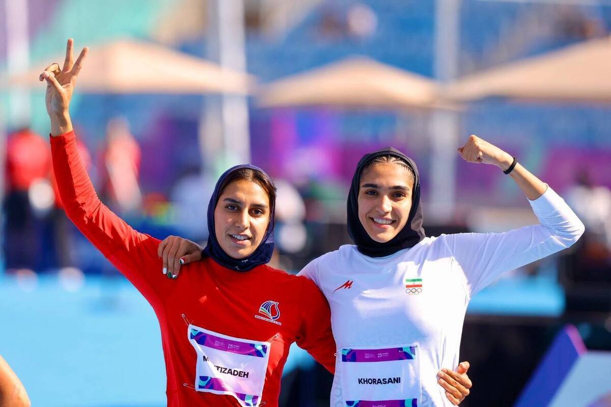 فاطمه محیطی‌زاده در مسابقه ۸۰۰ متر