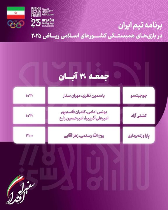 5785383 رقابت ۸ ورزشکار ایران در روز پایانی/ در انتظار طلا