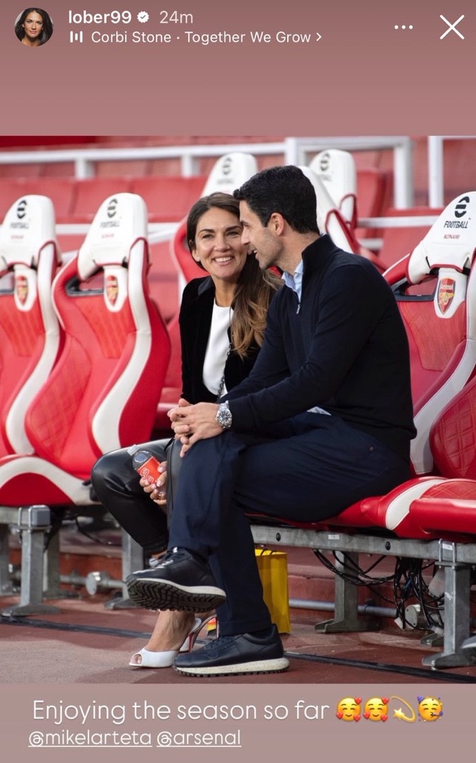 لورنا برنال همسر میکل آرتتا