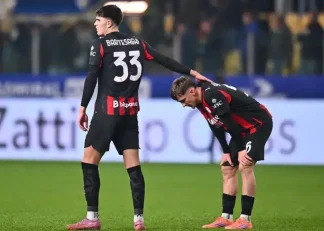 وضعیت رختکن میلان در ورزشگاه انیو تاردینی در دیدار برابر پارما در سری آ