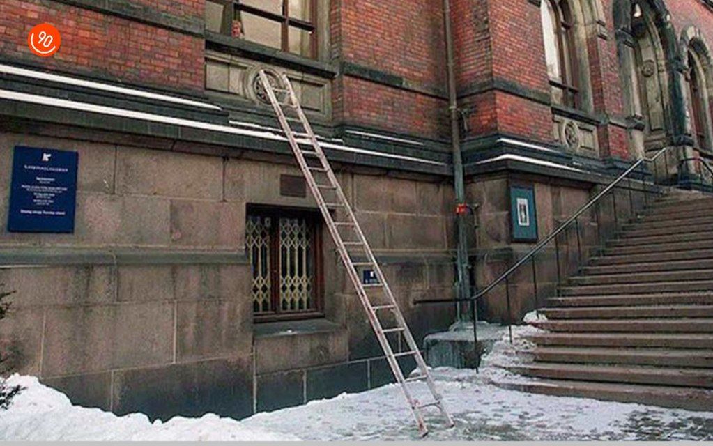 روش ساده انگر برای دزدی؛ استفاده از نردبان 