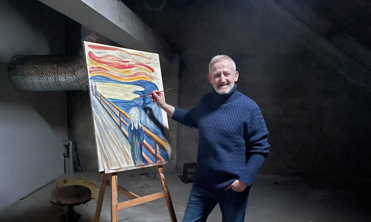 پال انگر در اواخر عمر خود به نقاشی روی آورد