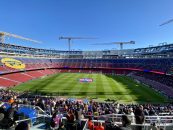 تصاویر اولین تمرین بارسلونا در ورزشگاه اسپاتیفای نیوکمپ جدید