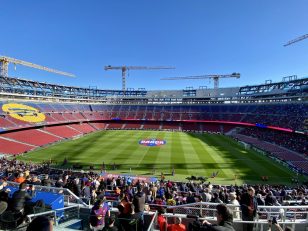 تصاویر اولین تمرین بارسلونا در ورزشگاه اسپاتیفای نیوکمپ جدید