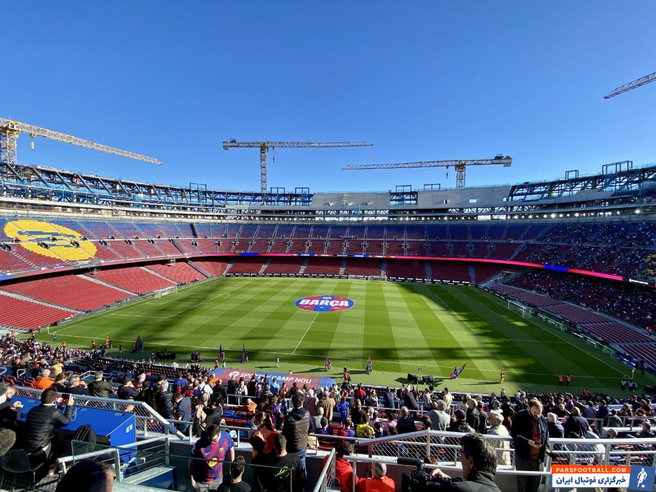 تصاویر اولین تمرین بارسلونا در ورزشگاه اسپاتیفای نیوکمپ جدید