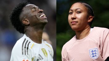 یک جفت کفش هدیه لورن جیمز ستاره بانوان چلسی به وینیسیوس جونیور