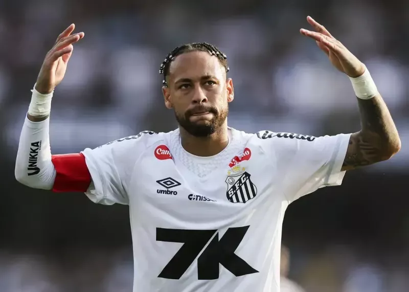 حضور نیمار در ترکیب سانتوس در روز شنبه هفته سی و یکم لیگ برزیل مقابل فورتالزا