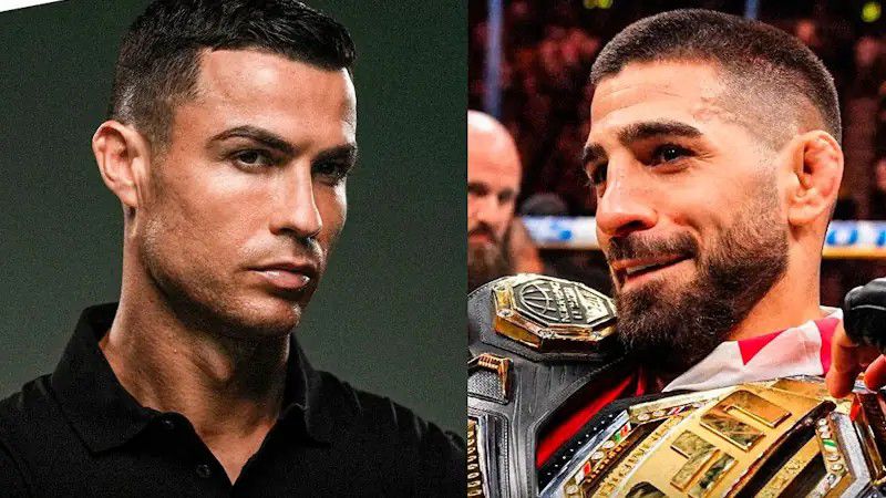 ronaldo_toporia_20251127_202341_870 ایلیا توپوریا، مبارز UFC - کریستیانو رونالدو، مهاجم پرتغالی النصر عربستان