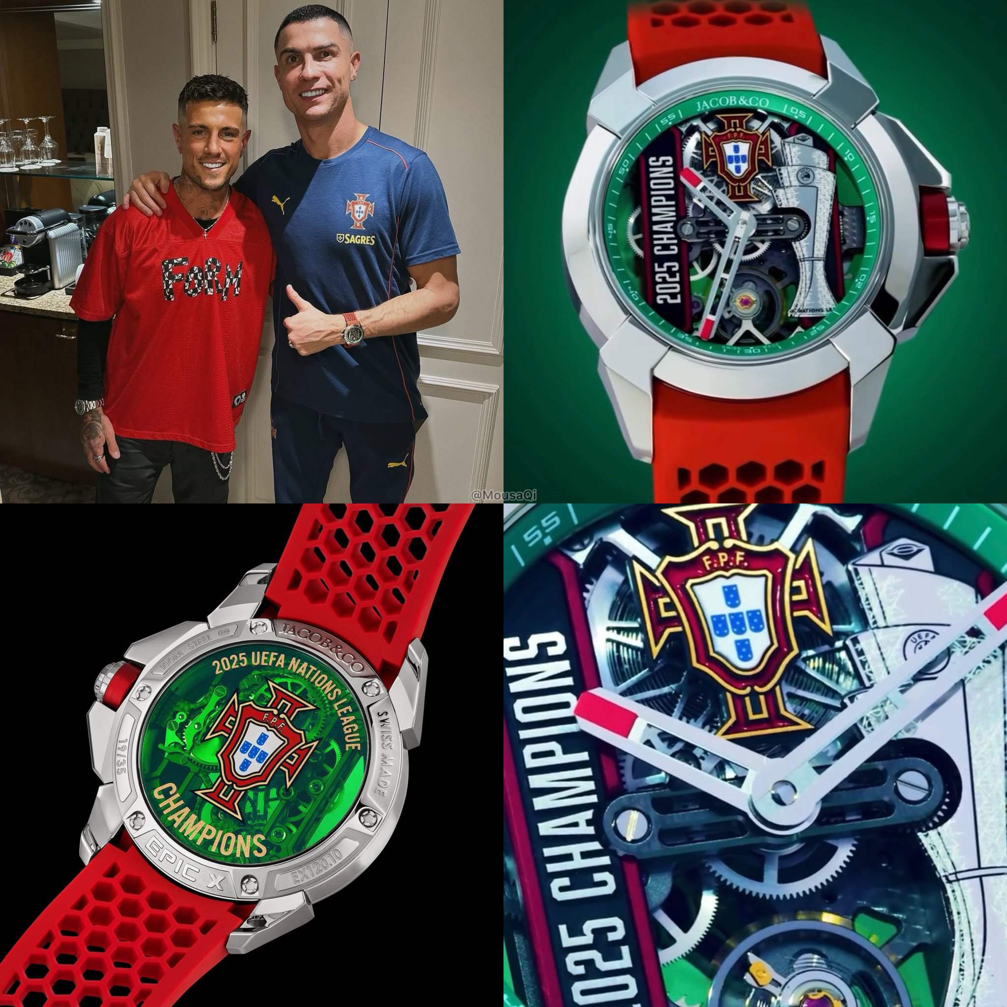 یادگاری کریستیانو رونالدو برای دیوگو ژوتا و بازیکنان تیم ملی پرتغال