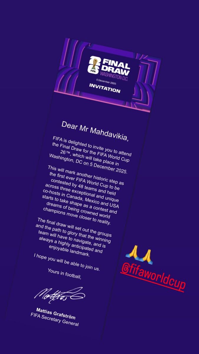 414609 دعوت فیفا از اسطوره فوتبال ایران برای حضور در مراسم قرعهکشی جامجهانی +عکس