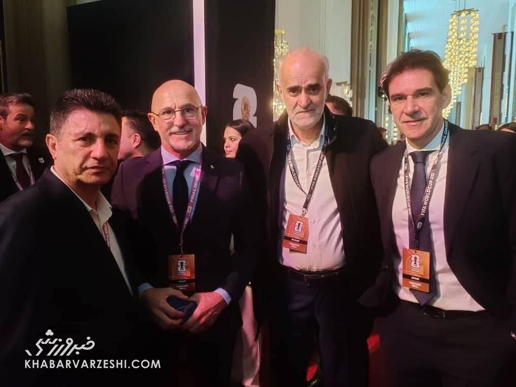 415069 ژست قلعهنویی در کنار اسطوره ژرمنها و سرمربی اسپانیا و آلمان +عکس