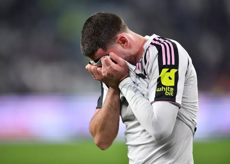 دوری سه ماهه ولاهوویچ مهاجم یوونتوس از میادین به علت مصدومیت