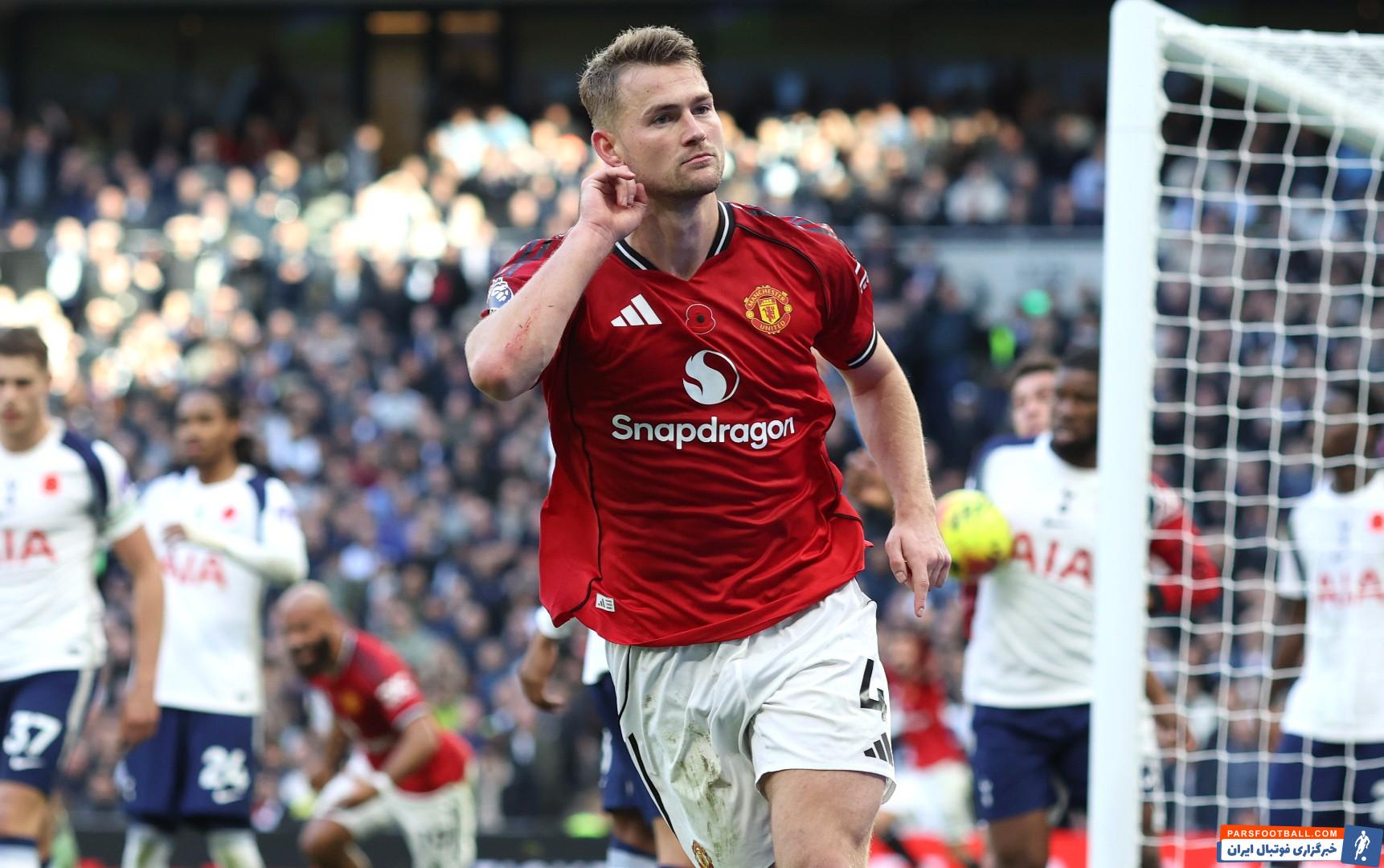 ماتیاس دلیخت برنده عنوان بهترین بازیکن ماه نوامبر باشگاه منچستریونایتد