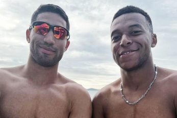 حضور امباپه برای تماشای دیدار مراکش و مالی برای حمایت از اشرف حکیمی