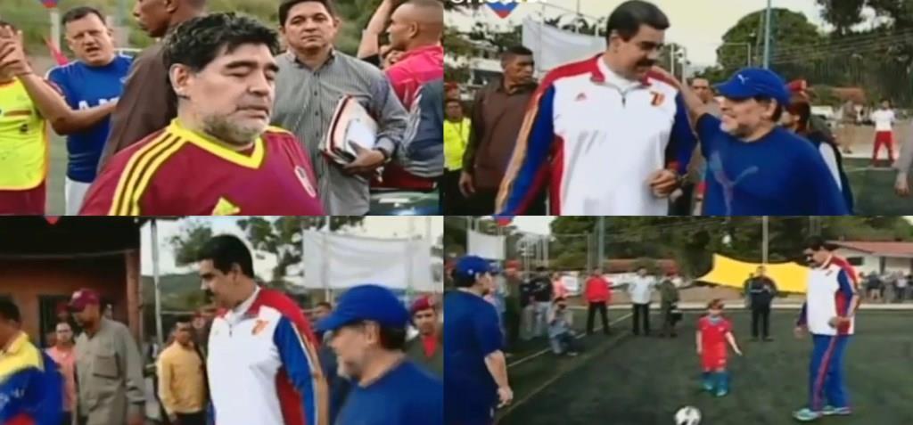 دیدار ماردونا و مادورو