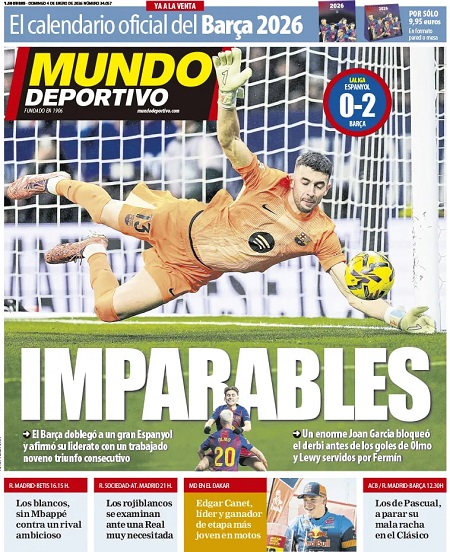 موندو دپورتیوو - 4 ژانویه 2026