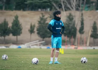 صفری با انگیزه بالا در تمرین چادرملو پیش از دیدار با فولاد