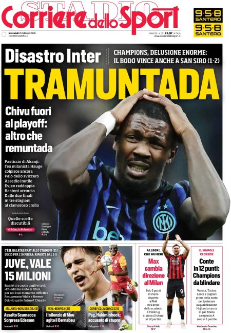 روزنامه های امروز فوتبال اروپا - کیوسک طرفداری